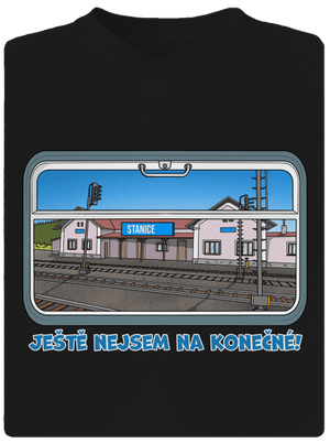 Nejsem na konečné dětské sportovní tričko Black