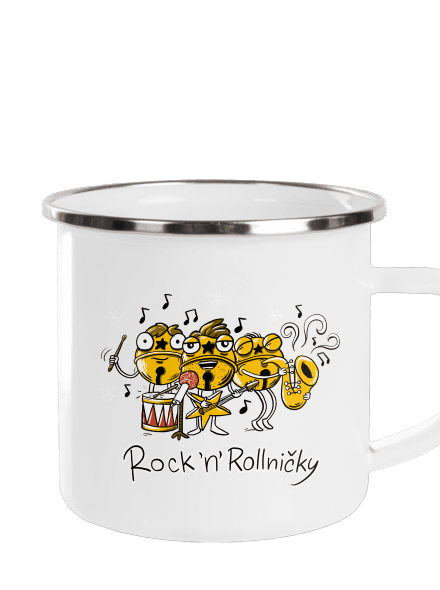 Rock 'n' rollničky plecháček White