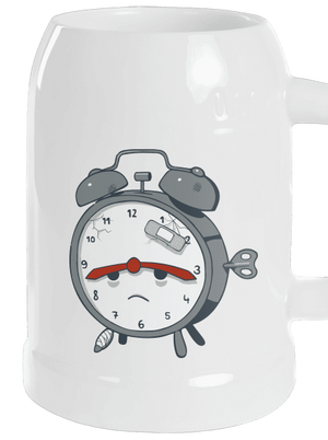 Budíček půllitr White