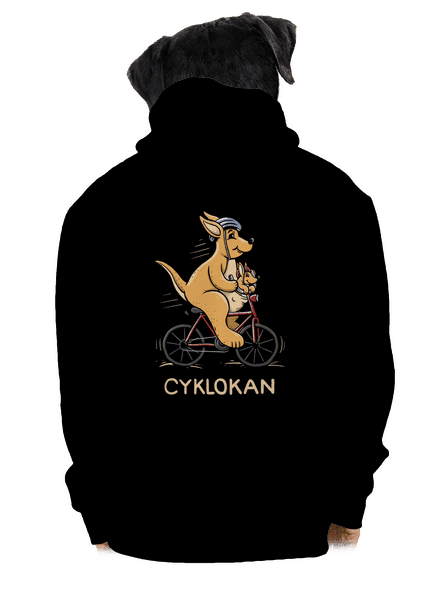 Cyklokan pánská mikina na zip Black