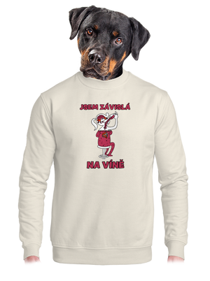 unisex mikina bez kapuce