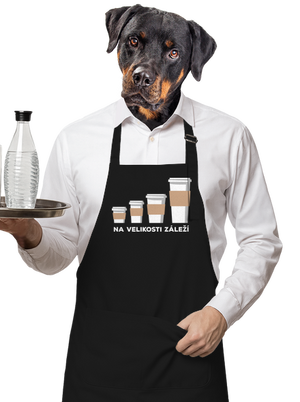 Na velikosti záleží zástěra Black