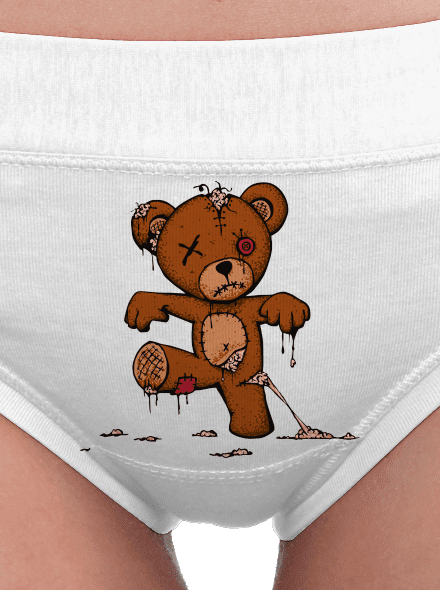 Zombie teddy dámské kalhotky White