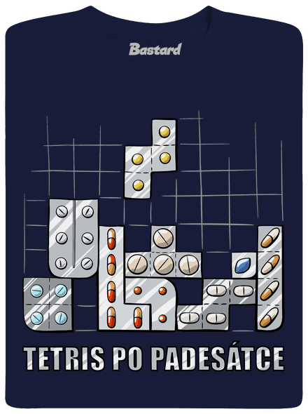 Tetris pánské dlouhý rukáv Navy