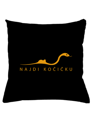 Najdi kočičku polštář Black