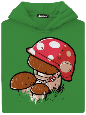 Hřib dětská mikina klokanka Kelly Green AWD