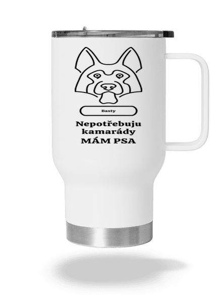 Nemůžu, mám psa termohrnek White