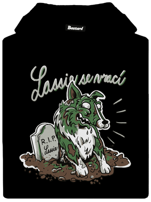 Lassie se vrací pánská mikina klokanka Black
