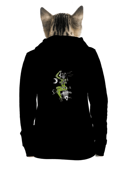 Striptýz dámská mikina na zip Black