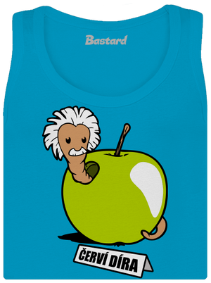 Červí díra dámské tílko klasické Blue Atol