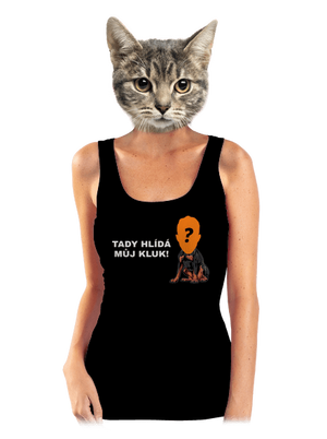 Tady hlídám já dámské tílko klasické Black