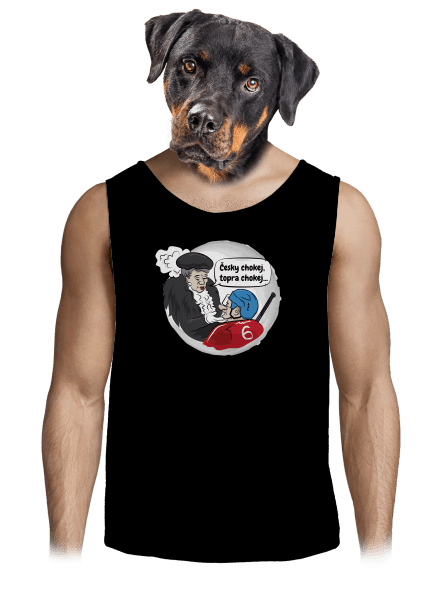 Český hokej pánské tílko Black
