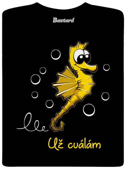 Na koníka pánské dlouhý rukáv Black