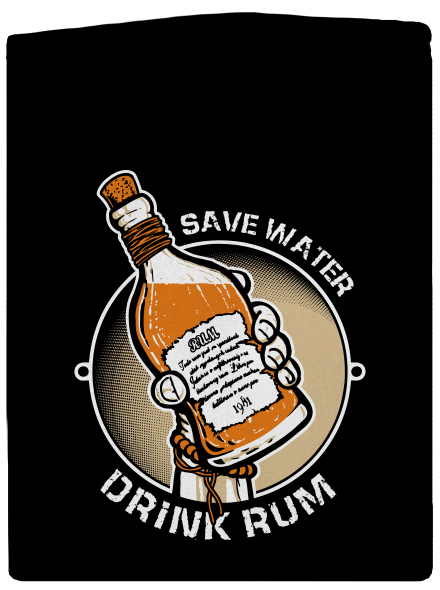Save Water dámská mikina na zip Black