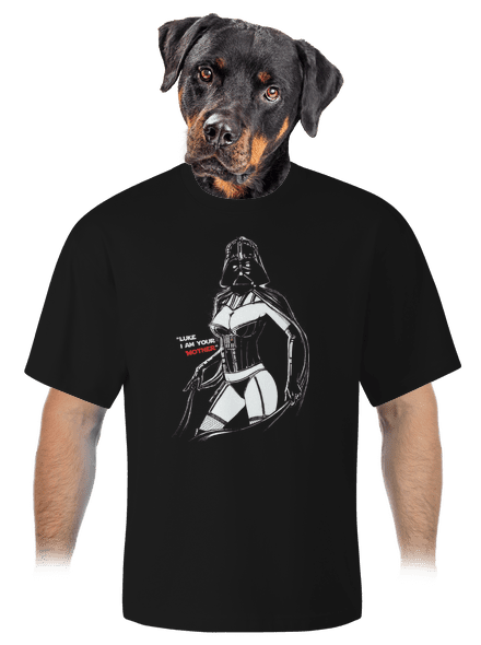 Mrs. Vader unisex tričko oversized Black