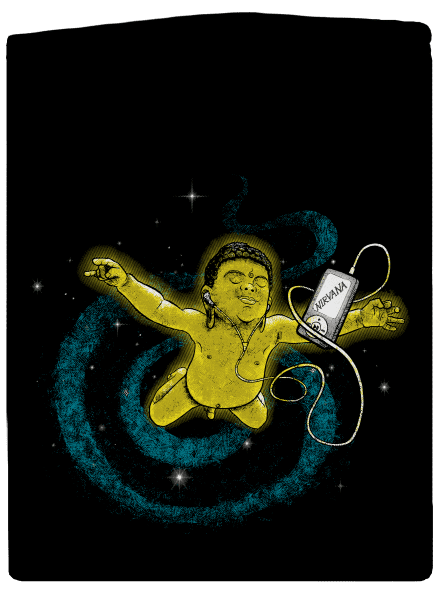 Vesmírná Nirvana dámská mikina na zip Black