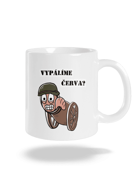 Vypálíme červa? klasický hrnek White