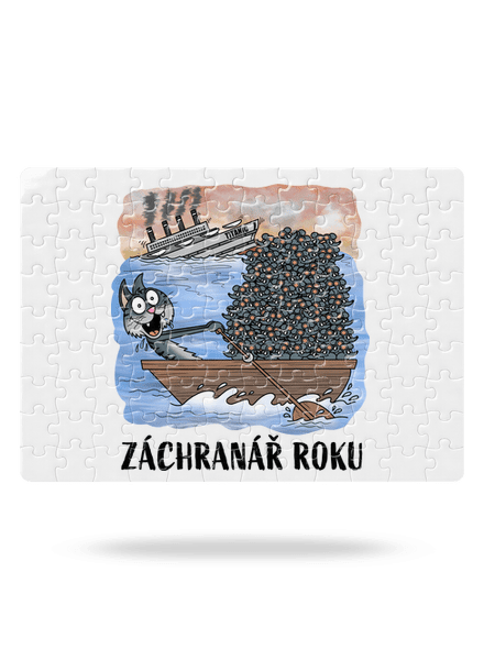 Záchranář roku puzzle White