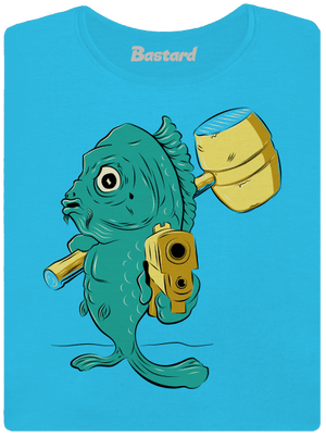 Poslední štědrovečerní dámské tričko s lemem Blue Atol