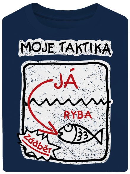 Rybářská taktika unisex tričko oversized Midnight Blue