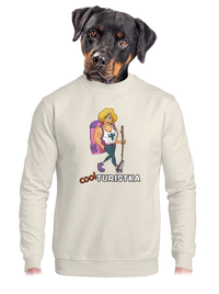 unisex mikina bez kapuce