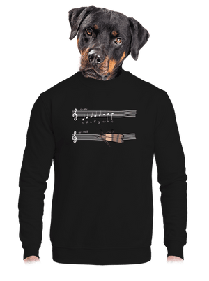 A - moll unisex mikina bez kapuce Black