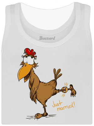 Novomanželé dámské tílko klasické White