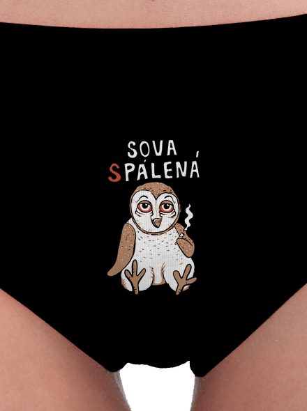Sova Pálená dámské kalhotky Black