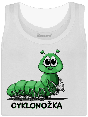 Cyklonožka dámské tílko klasické White