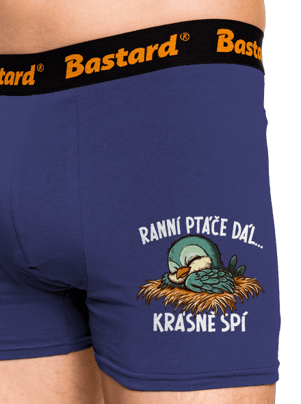 Ranní ptáče spí boxerky Blue Navy