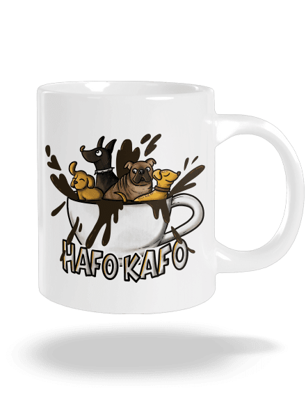Hafo kafo velký hrnek White
