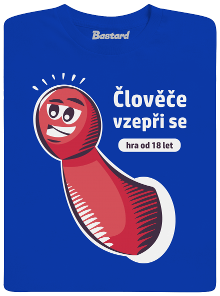 Člověče vzepři se pánské dlouhý rukáv Royal Blue