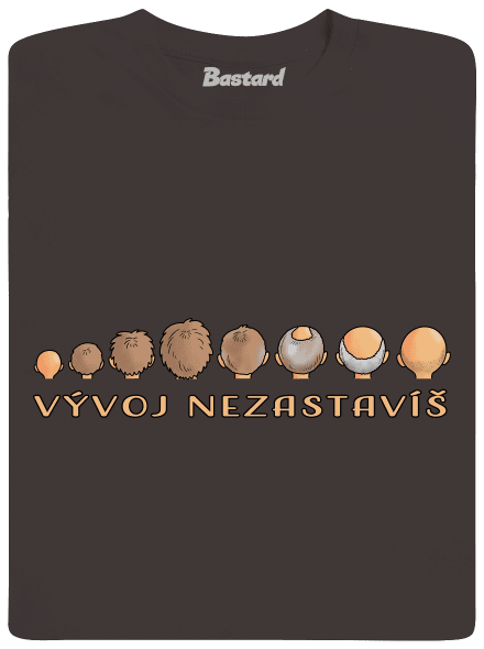 Vývoj nezastavíš pánské dlouhý rukáv Bear Brown