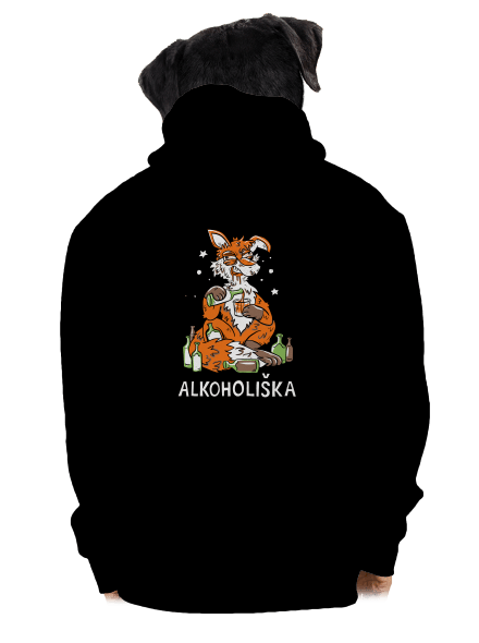 Alkoholiška pánská mikina na zip Black