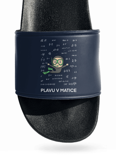 Plavu v matice pantofle Navy