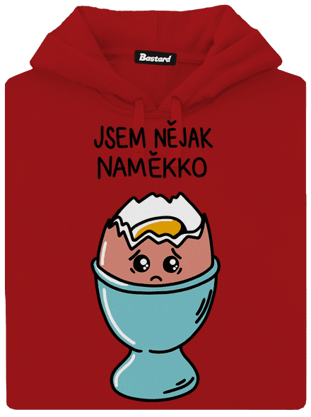 Naměkko dámská mikina klokanka Red Mal