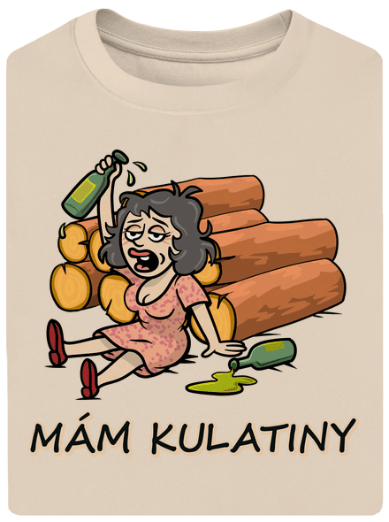 Mám kulatiny unisex tričko oversized Almond