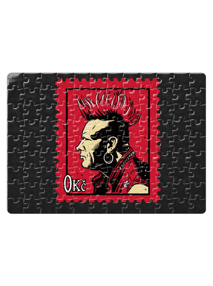 Známka punku puzzle White