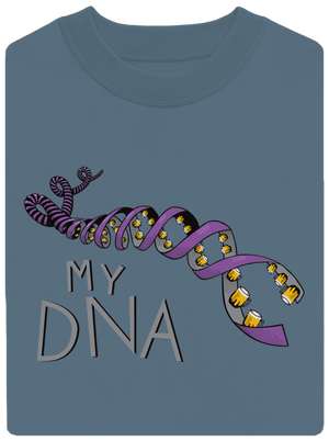My DNA unisex mikina bez kapuce Nordic Blue