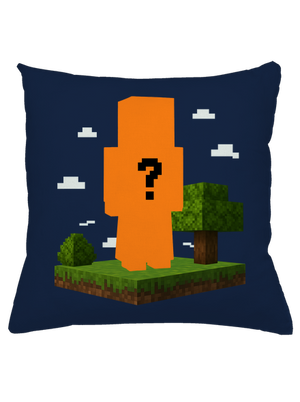 Minecraft z vlastní fotky polštář Dark Navy