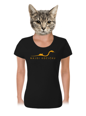 Najdi kočičku dámské tričko Black
