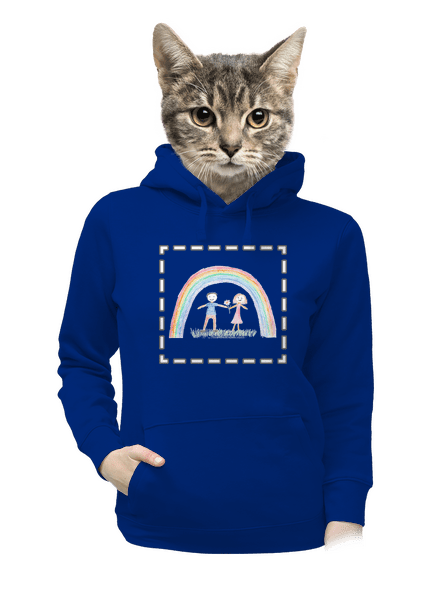 Dětské kresby - nahraj vlastní dámská mikina klokanka Royal Blue Mal