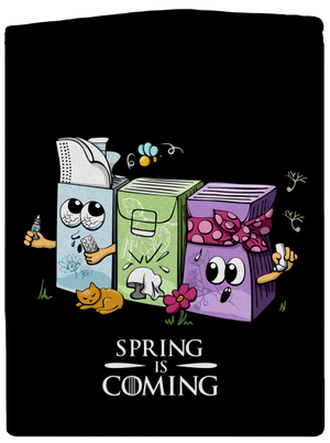 Spring is coming dámská mikina na zip Black