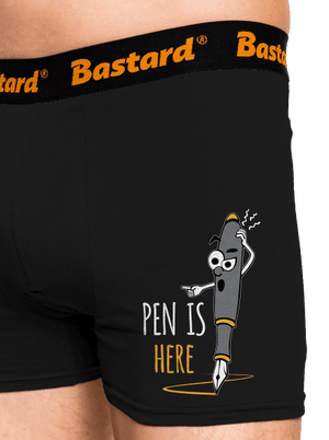 Pen is here boxerky Black
