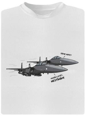 Stíhačka nestíhá dětské sportovní tričko White