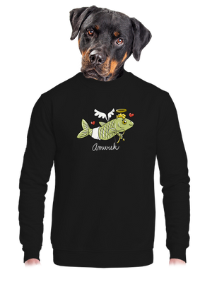 unisex mikina bez kapuce