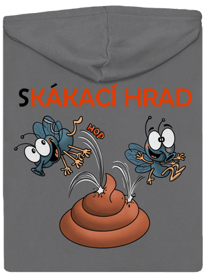 Skákací hrad dámská mikina na zip Steel Gray