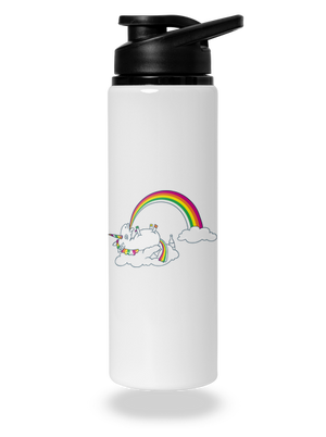 Tajemství duhy lahev na vodu White