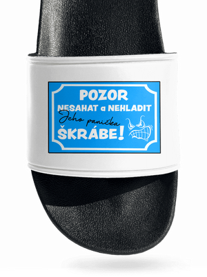 Pozor, nesahat pantofle White