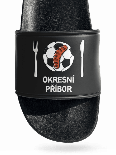 Okresní příbor pantofle Black
